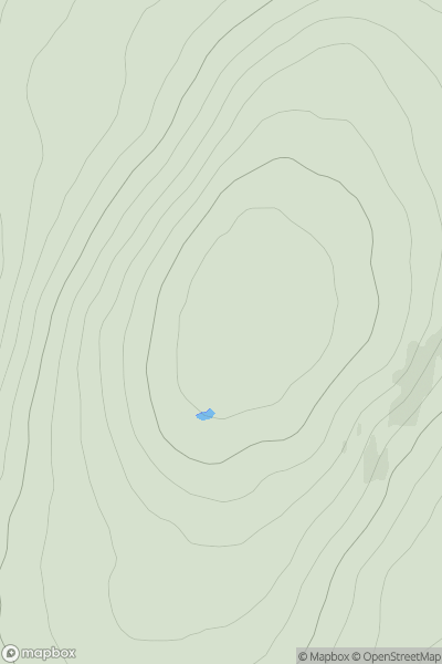 Thumbnail image for Meall a' Bhuirich [Scourie to Lairg] [NC346128] showing contour plot for surrounding peak